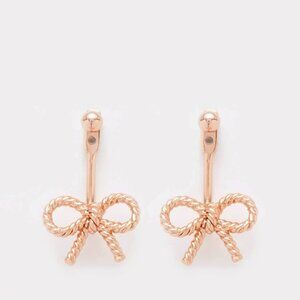Olivia Burton Women's‎ Vintage Bow Jacket Earrings - Rose Gold